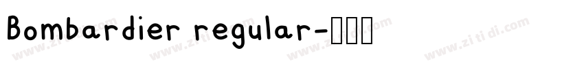 Bombardier regular字体转换